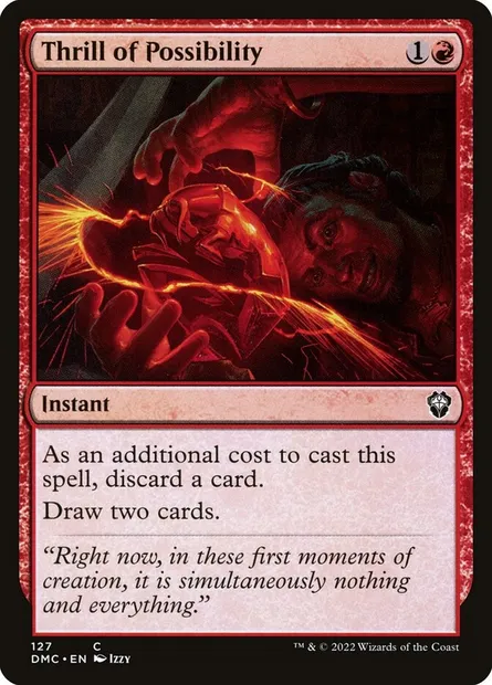 Thrill of Possibility, Magic card DMC 127 — Dominaria United Commander set