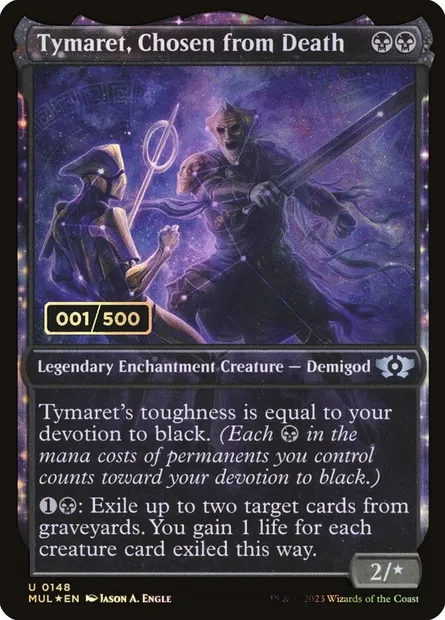 Tymaret, Chosen from Death, Magic card MUL 148z — Multiverse Legends set