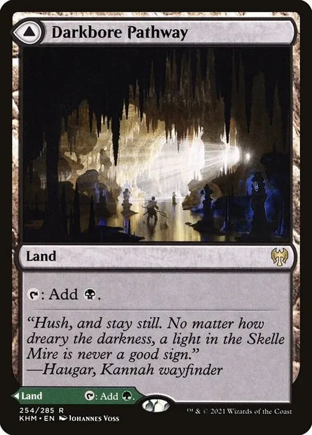 Darkbore Pathway // Slitherbore Pathway, Magic card KHM 254 — Kaldheim set