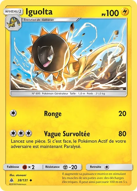 Iguolta, carte Pokémon FLI 38 — extension Lumière Interdite
