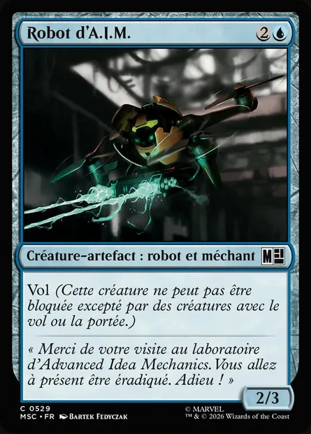 Robot d'A.I.M., carte Magic MSC 529 — extension Marvel Super Heroes Commander