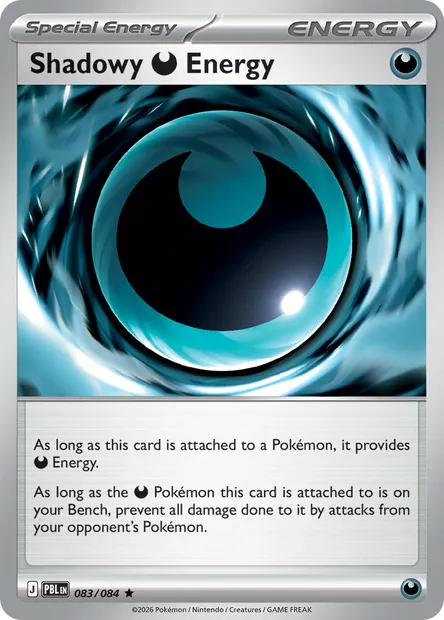 Shadowy Darkness Energy, Pokémon card PBL 083 — Pitch Black set