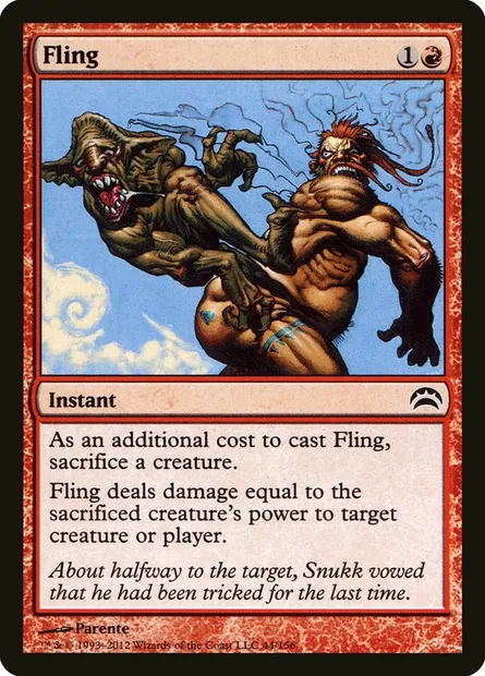 Fling, Magic card PC2 44 — Planechase 2012 set