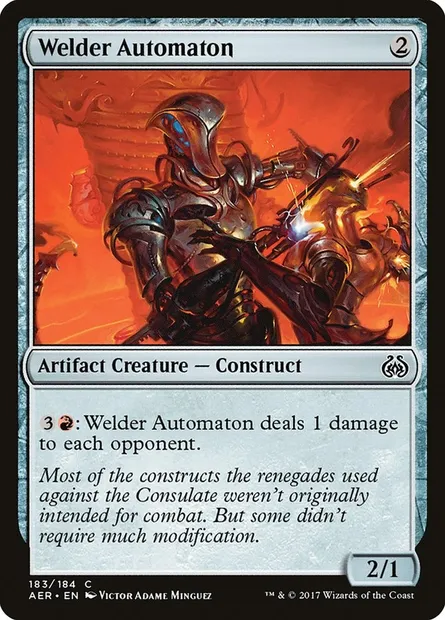 Welder Automaton, Magic card AER 183 — Aether Revolt set