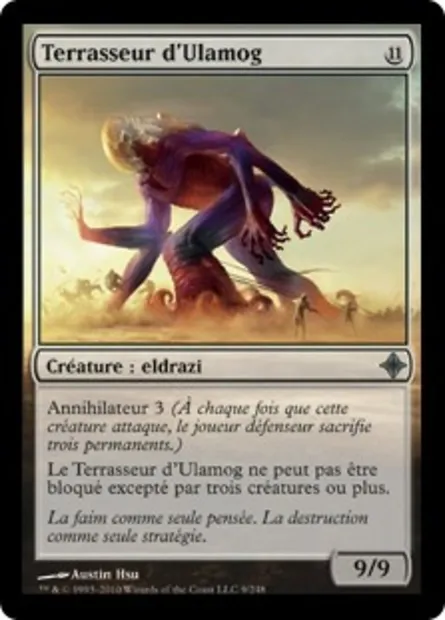 Terrasseur d'Ulamog, carte Magic ROE 9 — extension L'ascension des Eldrazi