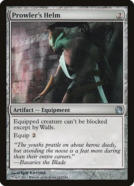Prowler's Helm, Magic card THS 219 — Theros set