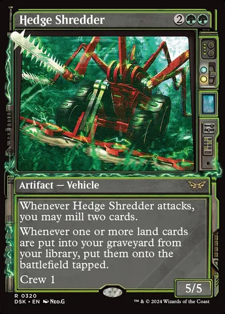Hedge Shredder, Magic card DSK 320 — Duskmourn: House of Horror set