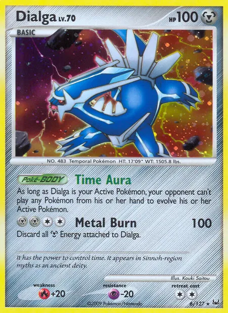 Dialga, Pokémon card PL 6 — Platinum set