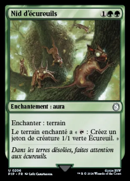 Nid d'écureuils, carte Magic PIP 206 — extension Fallout