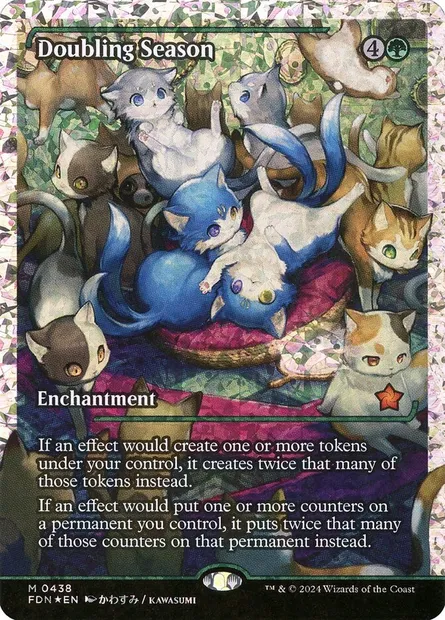Doubling Season, Magic card FDN 438 — Foundations set