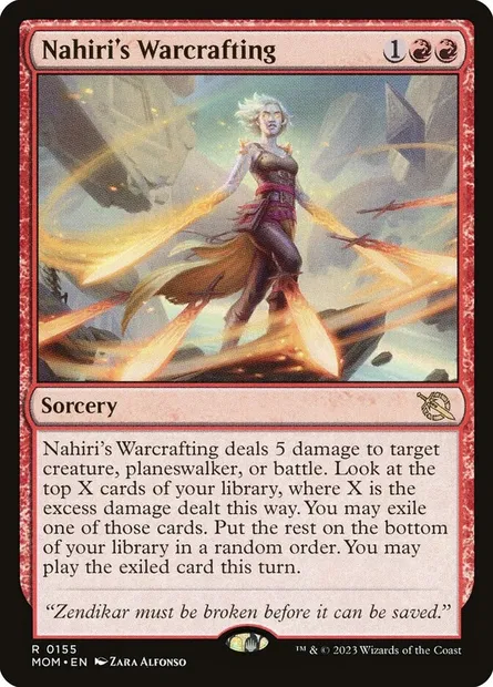 Nahiri's Warcrafting, Magic card MOM 155 — March of the Machine set