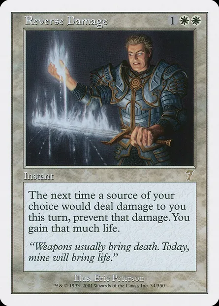 Reverse Damage, Magic card 7ED 34 — Seventh Edition set