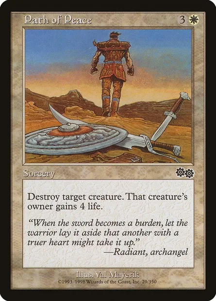 Path of Peace, Magic card USG 29 — Urza's Saga set