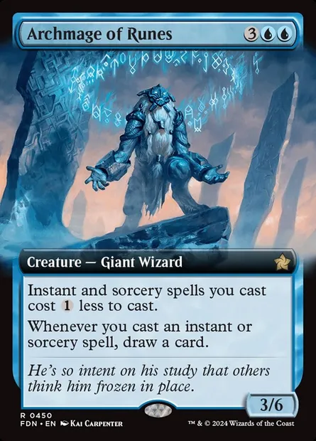 Archmage of Runes, Magic card FDN 450 — Foundations set