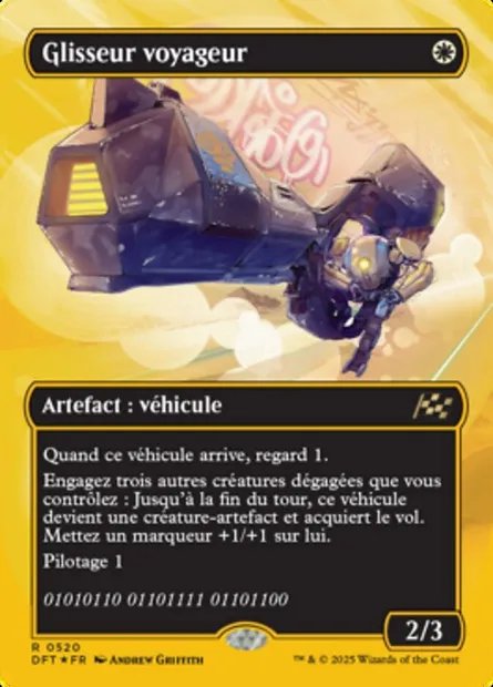 Glisseur voyageur, carte Magic DFT 520 — extension Aetherdrift