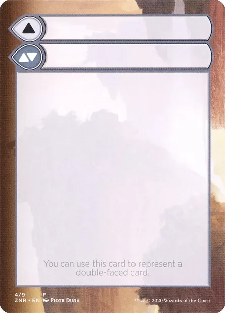 Double-Faced Substitute Card, Magic card SZNR 4 — Zendikar Rising Substitute Cards set