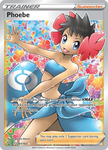 Phoebe, Pokémon card BST 161 — Battle Styles set