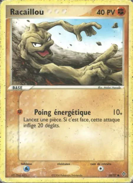 Racaillou, carte Pokémon DR 56 — extension EX Dragon