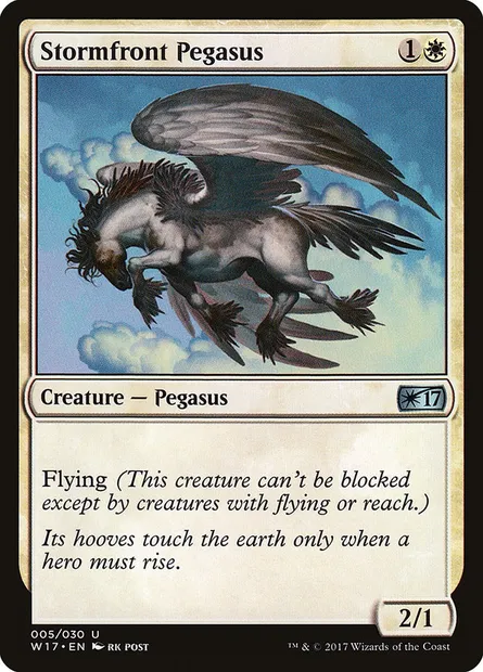 Stormfront Pegasus, Magic card W17 5 — Welcome Deck 2017 set