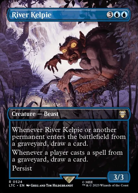 Kelpie des rivières, carte Magic LTC 524 — extension Tales of Middle-earth Commander