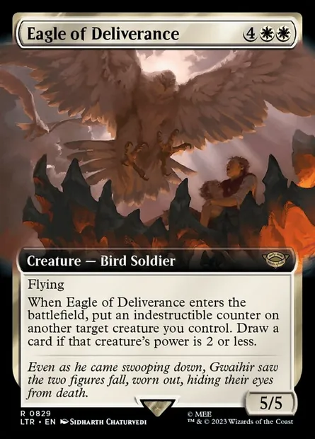 Eagle of Deliverance, Magic card LTR 829 — The Lord of the Rings: Tales of Middle-earth set