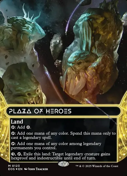 Plaza of Heroes, Magic card EOS 123 — Edge of Eternities: Stellar Sights set