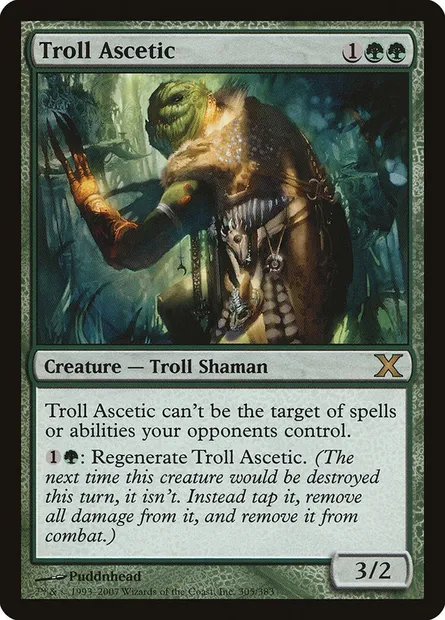 Troll Ascetic, Magic card 10E 305 — Tenth Edition set