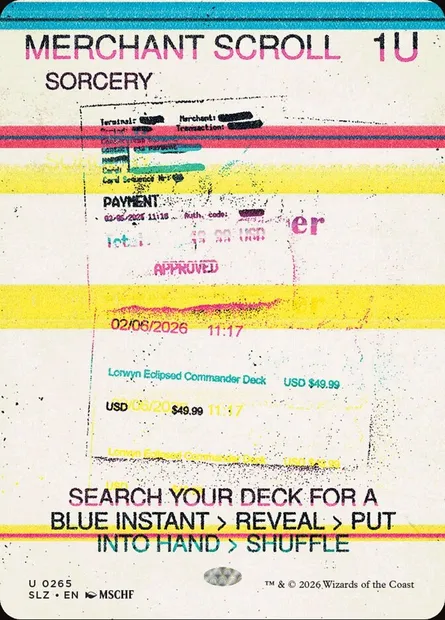 MERCHANT SCROLL, Magic card SLZ 265 — The Zeta Set set
