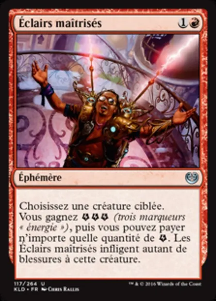 Éclairs maîtrisés, carte Magic KLD 117 — extension Kaladesh