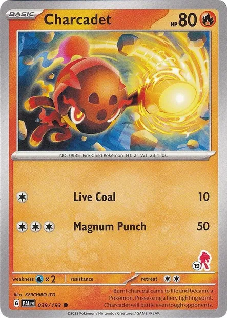 Charcadet, Pokémon card BA24 039-19 — Battle Academy 2024 set