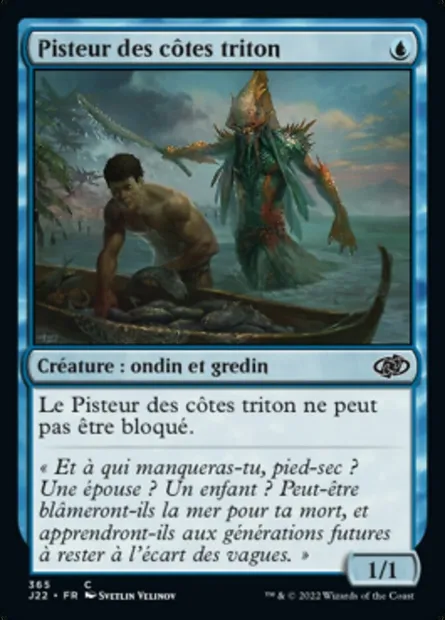 Pisteur des côtes triton, carte Magic J22 365 — extension Jumpstart 2022