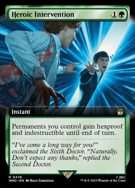 Intervention héroïque, carte Magic WHO 476 — extension Doctor Who