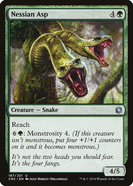 Nessian Asp, Magic card CN2 187 — Conspiracy: Take the Crown set