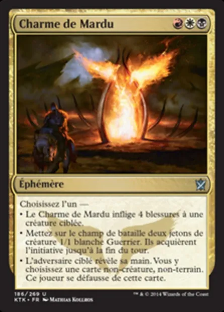 Charme de Mardu, carte Magic KTK 186 — extension Les Khans de Tarkir