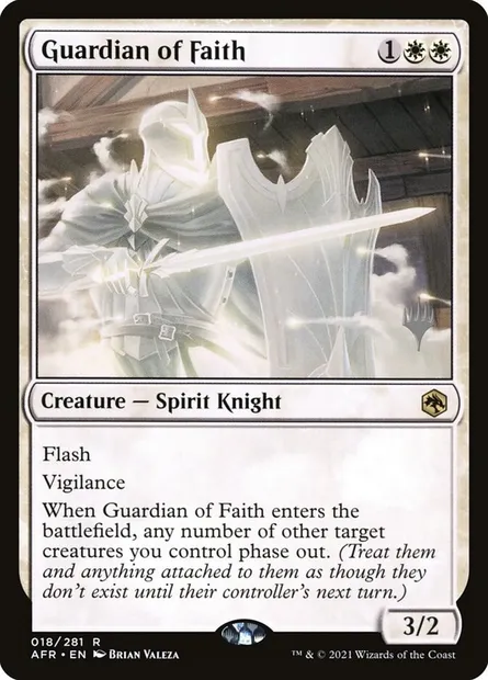 Guardian of Faith, Magic card PAFR 18p — Adventures in the Forgotten Realms Promos set