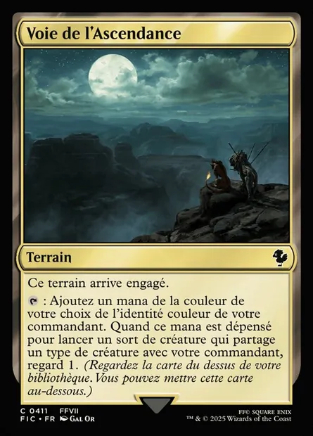 Voie de l'Ascendance, carte Magic FIC 411 — extension Final Fantasy Commander