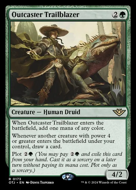 Outcaster Trailblazer, Magic card POTJ 173p — Outlaws of Thunder Junction Promos set