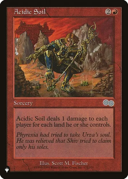 Terre acide, carte Magic PLST USG-172 — extension The List