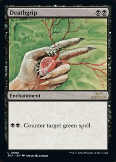 Deathgrip, Magic card 30A 98 — 30th Anniversary Edition set