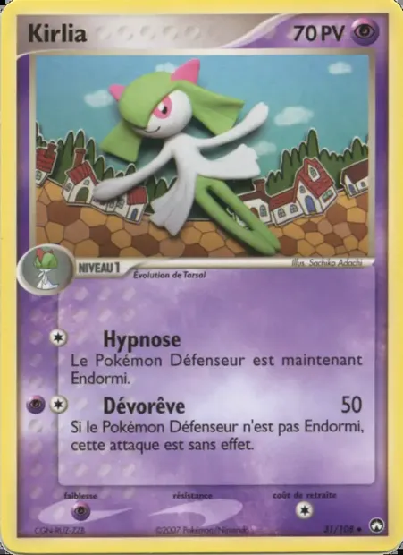 Kirlia, carte Pokémon PK 31 — extension EX Gardiens du Pouvoir