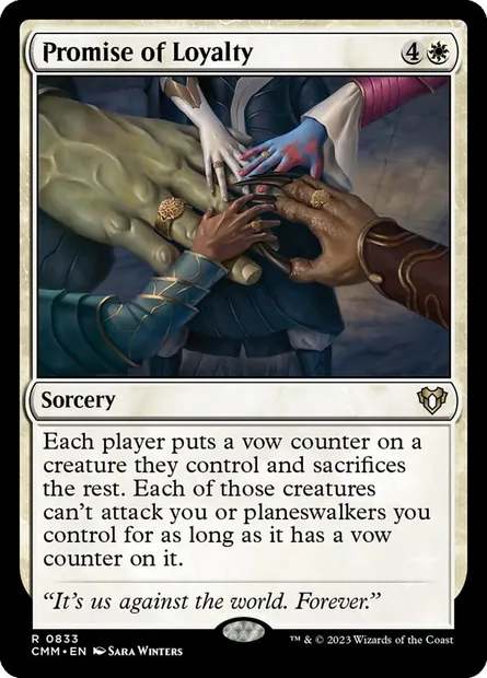 Promise of Loyalty, Magic card CMM 833 — Commander Masters set