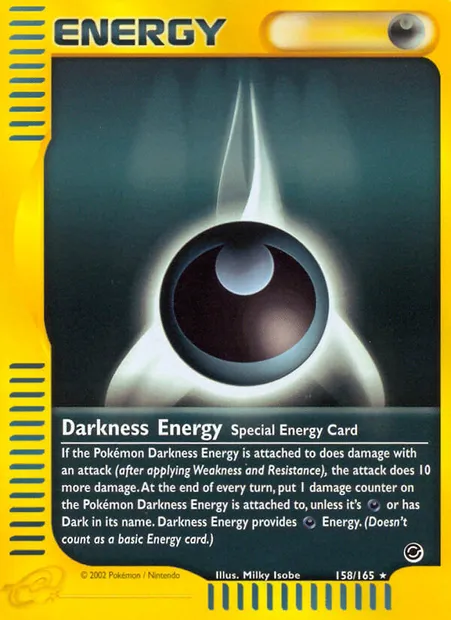 Darkness Energy, Pokémon card EX 158 — Expedition Base Set set