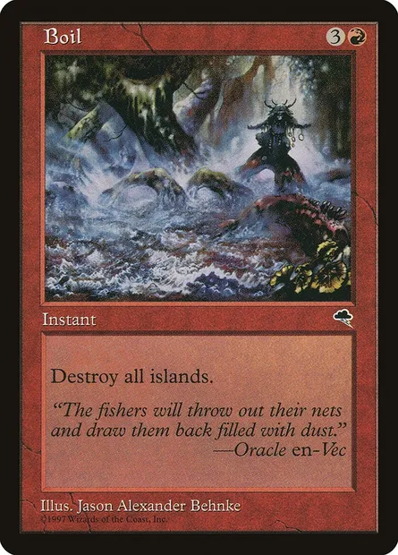Bouillonnement, carte Magic TMP 165 — extension Tempête