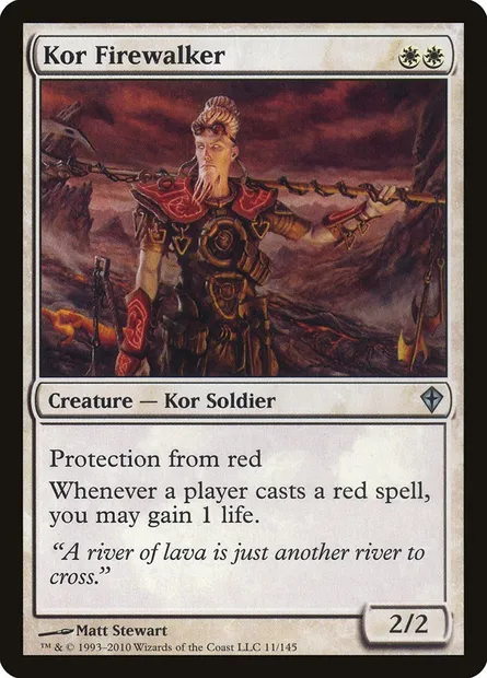 Kor Firewalker, Magic card WWK 11 — Worldwake set