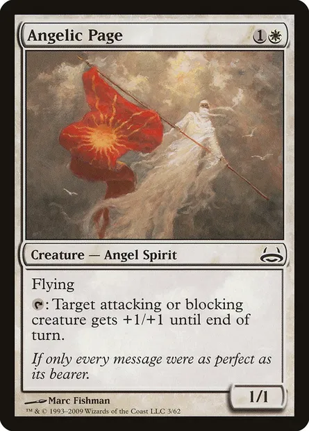 Angelic Page, Magic card DDC 3 — Duel Decks: Divine vs. Demonic set