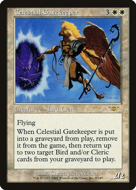 Celestial Gatekeeper, Magic card LGN 6 — Legions set