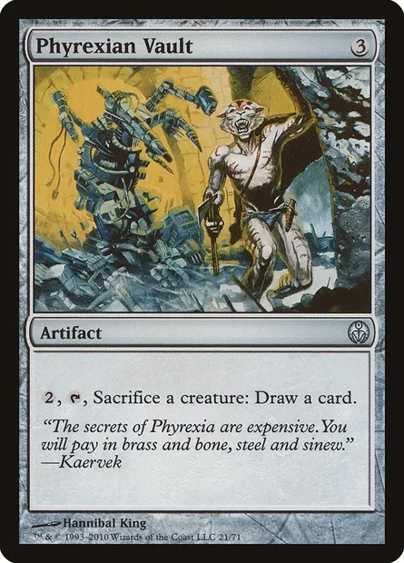 Phyrexian Vault, Magic card DDE 21 — Duel Decks: Phyrexia vs. the Coalition set