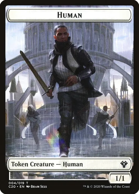 Human, Magic card TC20 4 — Commander 2020 Tokens set