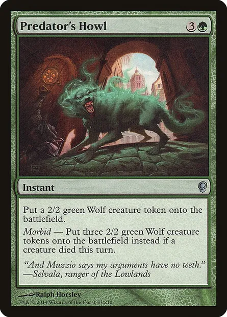 Predator's Howl, Magic card CNS 37 — Conspiracy set