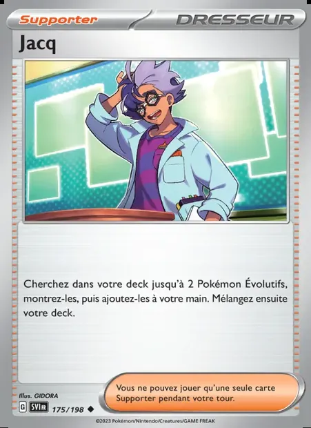 Jacq, carte Pokémon SVI 175 — extension Écarlate et Violet